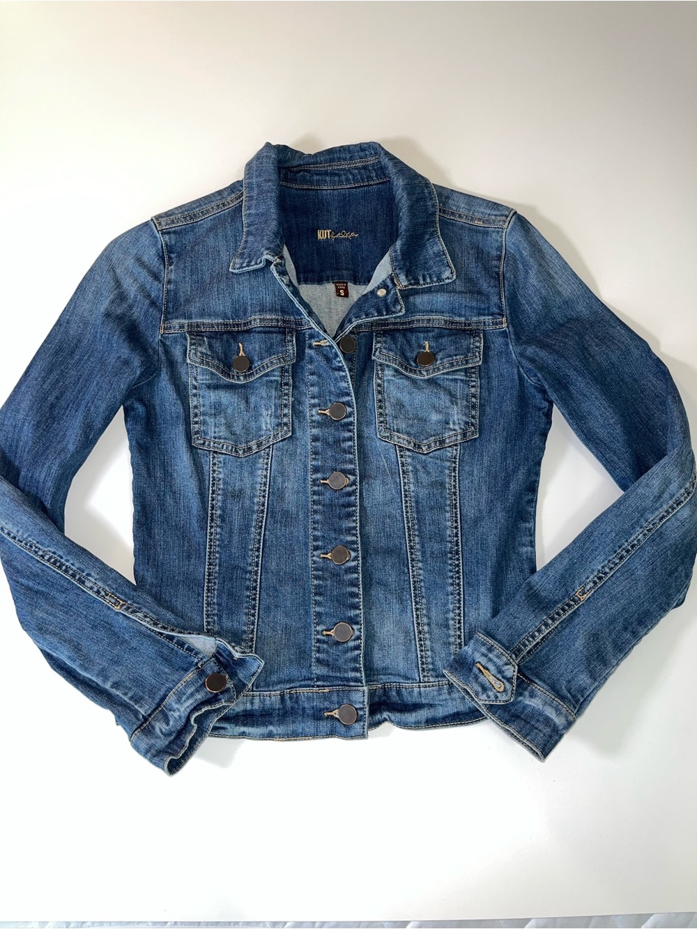 Kut from the Kloth Helena jean jacket Blue Denim Women's Small